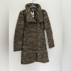 Soia & Kyo  Brown Tweed Wool Blend Coat
